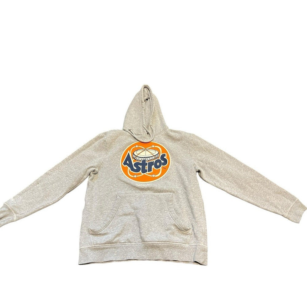 Houston Astros Mitchell & Ness Hoodie Medium Heather Gray 21" Pit To Pit